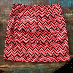 Francesca’s Chevron Skirt Zipper Closure